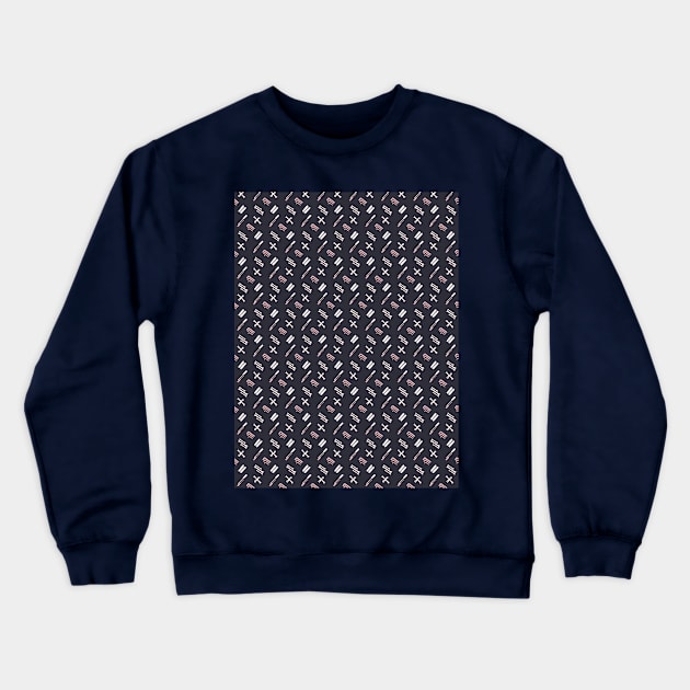 Bike Repair Tools Pattern Crewneck Sweatshirt by Theokotos